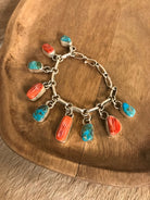 The East Hill Link Bracelet, 1-Bracelets & Cuffs-Calli Co., Turquoise and Silver Jewelry, Native American Handmade, Zuni Tribe, Navajo Tribe, Brock Texas