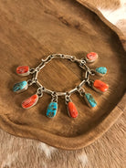 The East Hill Link Bracelet, 2 xx-Bracelets & Cuffs-Calli Co., Turquoise and Silver Jewelry, Native American Handmade, Zuni Tribe, Navajo Tribe, Brock Texas