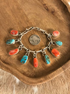 The East Hill Link Bracelet, 2 xx-Bracelets & Cuffs-Calli Co., Turquoise and Silver Jewelry, Native American Handmade, Zuni Tribe, Navajo Tribe, Brock Texas