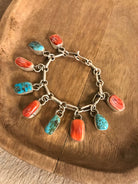 The East Hill Link Bracelet, 2 xx-Bracelets & Cuffs-Calli Co., Turquoise and Silver Jewelry, Native American Handmade, Zuni Tribe, Navajo Tribe, Brock Texas