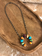 The Pine Hollow Naja Necklace, 2-Necklaces-Calli Co., Turquoise and Silver Jewelry, Native American Handmade, Zuni Tribe, Navajo Tribe, Brock Texas