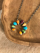 The Pine Hollow Naja Necklace, 2-Necklaces-Calli Co., Turquoise and Silver Jewelry, Native American Handmade, Zuni Tribe, Navajo Tribe, Brock Texas