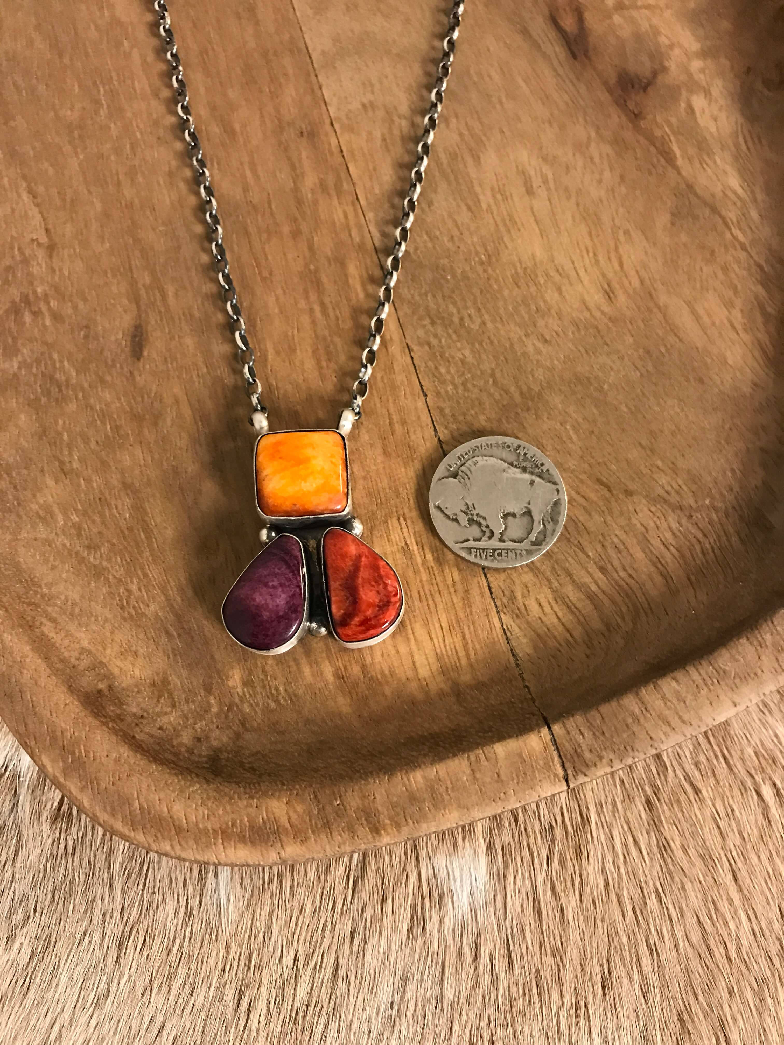The Tempe Necklace, 2-Necklaces-Calli Co., Turquoise and Silver Jewelry, Native American Handmade, Zuni Tribe, Navajo Tribe, Brock Texas