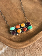 The Wilsons Necklace, 1-Necklaces-Calli Co., Turquoise and Silver Jewelry, Native American Handmade, Zuni Tribe, Navajo Tribe, Brock Texas
