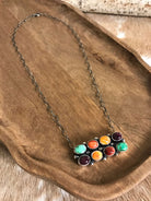 The Wilsons Necklace, 1-Necklaces-Calli Co., Turquoise and Silver Jewelry, Native American Handmade, Zuni Tribe, Navajo Tribe, Brock Texas