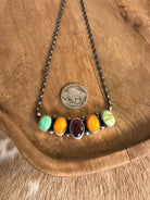 The Riggins Necklace, 1-Necklaces-Calli Co., Turquoise and Silver Jewelry, Native American Handmade, Zuni Tribe, Navajo Tribe, Brock Texas