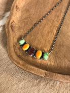The Riggins Necklace, 2-Necklaces-Calli Co., Turquoise and Silver Jewelry, Native American Handmade, Zuni Tribe, Navajo Tribe, Brock Texas
