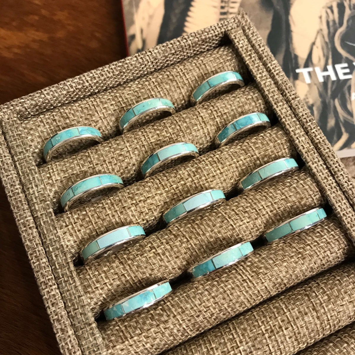 The Inlay Collection Midi Turquoise Band – Calli Co. Silver