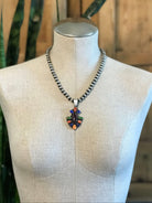 The Paicines Pendant-Pendants-Calli Co., Turquoise and Silver Jewelry, Native American Handmade, Zuni Tribe, Navajo Tribe, Brock Texas