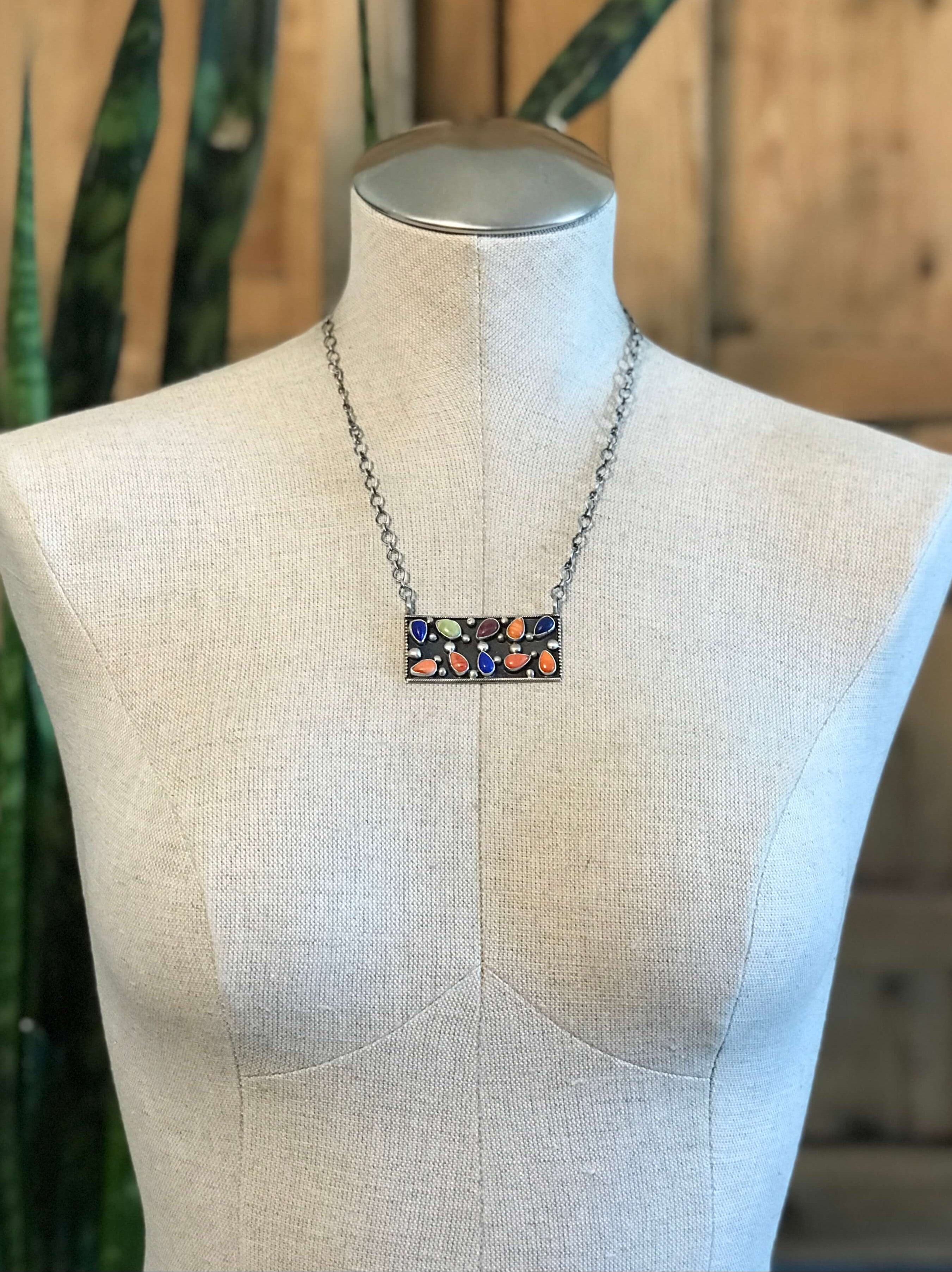 The Northern Necklace, 3-Necklaces-Calli Co., Turquoise and Silver Jewelry, Native American Handmade, Zuni Tribe, Navajo Tribe, Brock Texas