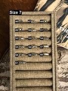 The Inlay Collection Rectangle White Buffalo Band-Rings-Calli Co., Turquoise and Silver Jewelry, Native American Handmade, Zuni Tribe, Navajo Tribe, Brock Texas