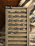 The Inlay Collection Rectangle White Buffalo Band-Rings-Calli Co., Turquoise and Silver Jewelry, Native American Handmade, Zuni Tribe, Navajo Tribe, Brock Texas