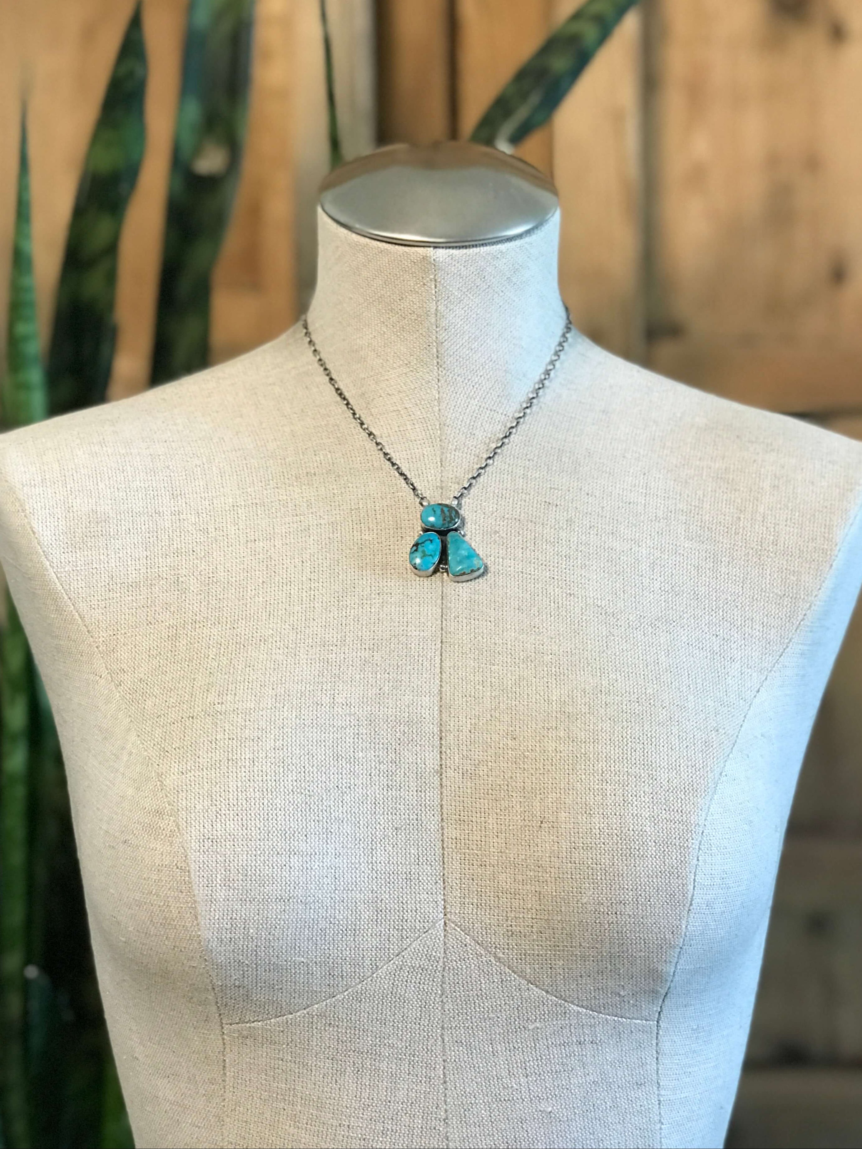 The Tempe Necklace, 9-Necklaces-Calli Co., Turquoise and Silver Jewelry, Native American Handmade, Zuni Tribe, Navajo Tribe, Brock Texas