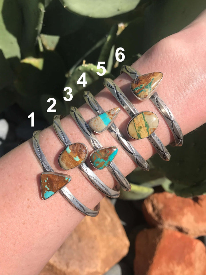 The Mathers Cuff-Bracelets & Cuffs-Calli Co., Turquoise and Silver Jewelry, Native American Handmade, Zuni Tribe, Navajo Tribe, Brock Texas