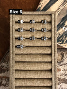 The Inlay Collection Tower Ring in White Buffalo-Rings-Calli Co., Turquoise and Silver Jewelry, Native American Handmade, Zuni Tribe, Navajo Tribe, Brock Texas