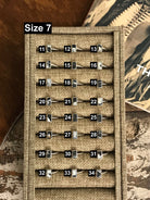 The Inlay Collection Tower Ring in White Buffalo-Rings-Calli Co., Turquoise and Silver Jewelry, Native American Handmade, Zuni Tribe, Navajo Tribe, Brock Texas