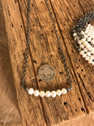 The Conroe Necklaces in Freshwater Pearl-Necklaces-Calli Co., Turquoise and Silver Jewelry, Native American Handmade, Zuni Tribe, Navajo Tribe, Brock Texas