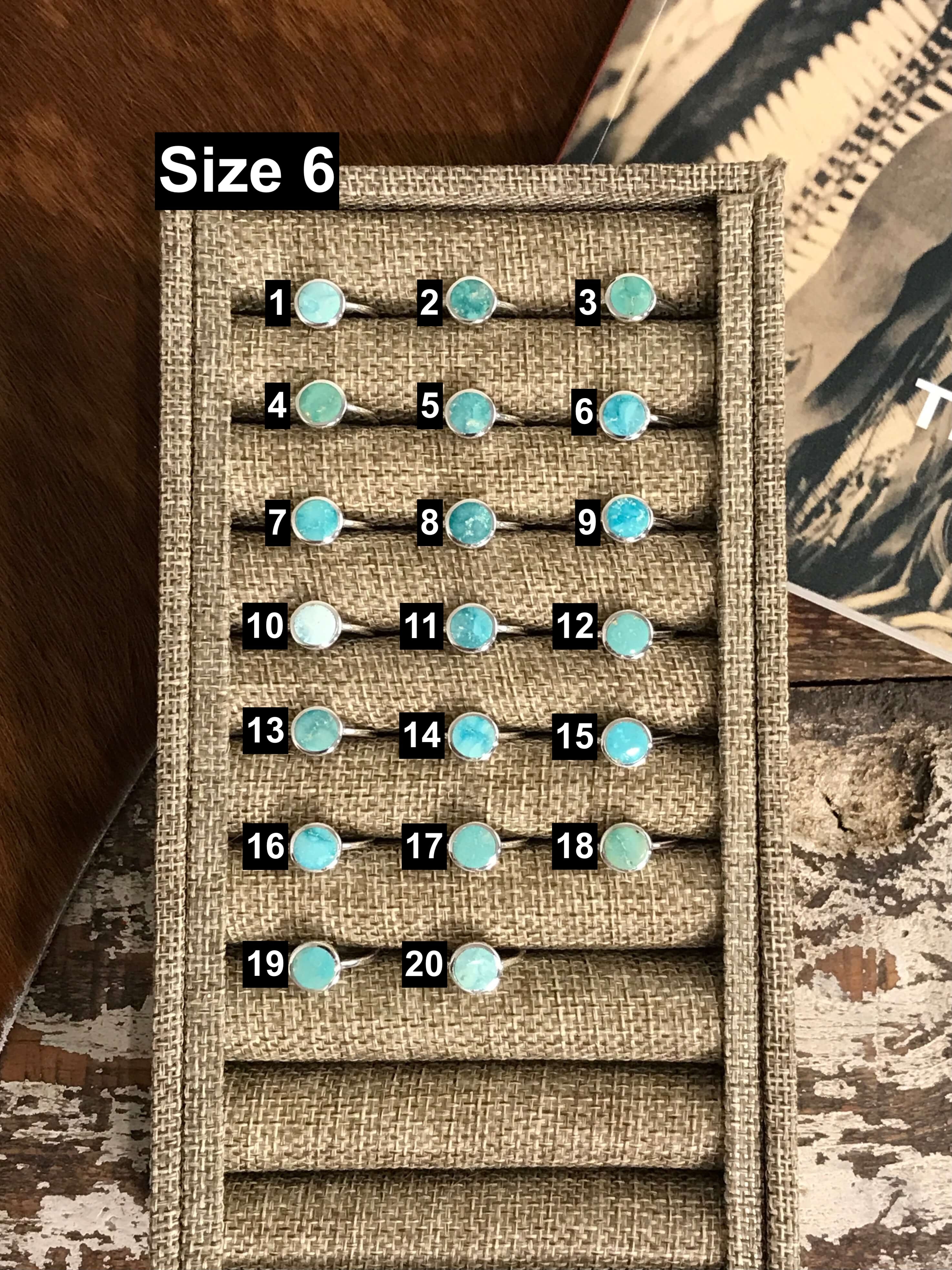 The Inlay Collection Cirque Turquoise Rings-Rings-Calli Co., Turquoise and Silver Jewelry, Native American Handmade, Zuni Tribe, Navajo Tribe, Brock Texas
