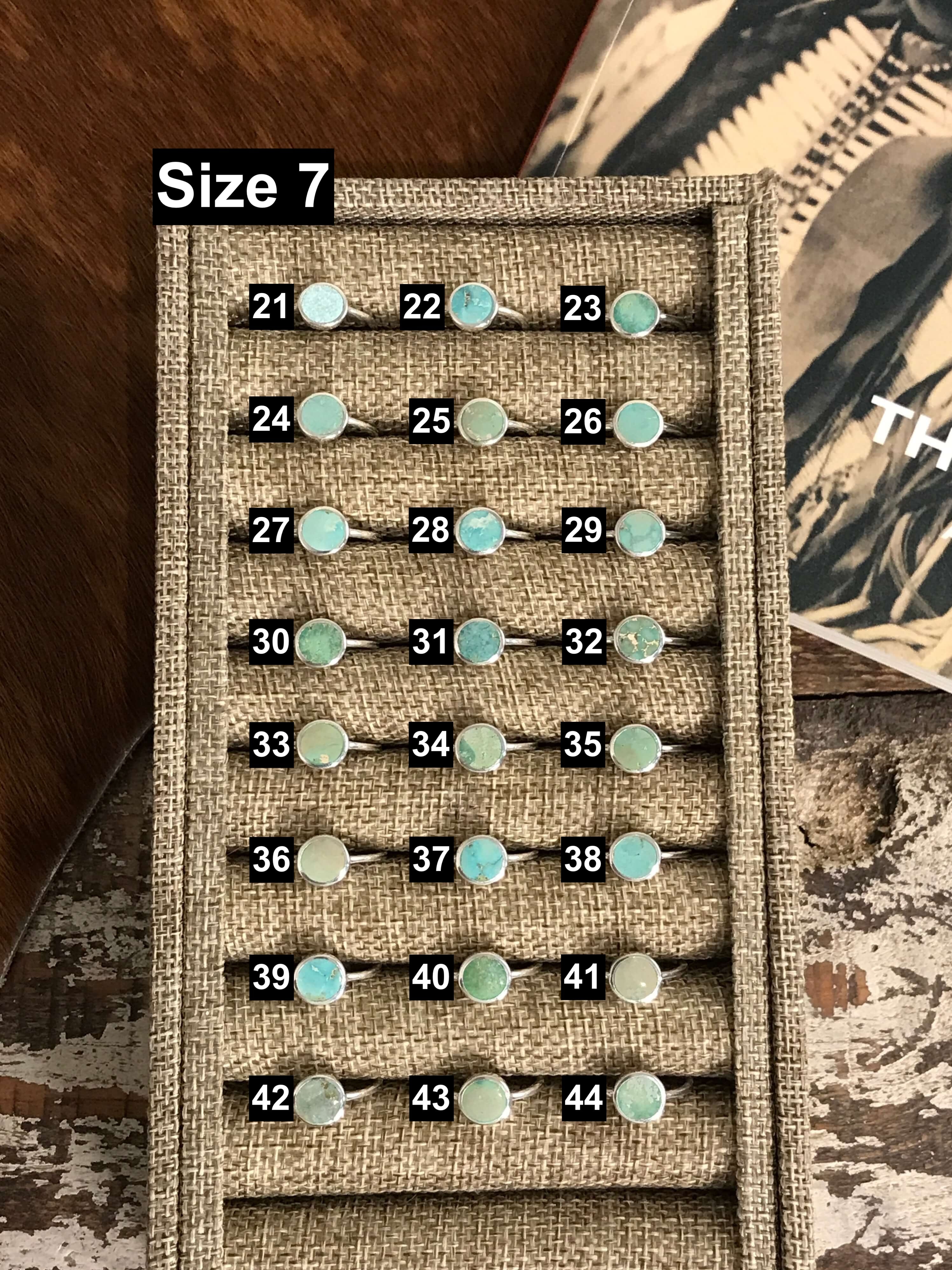 The Inlay Collection Cirque Turquoise Rings-Rings-Calli Co., Turquoise and Silver Jewelry, Native American Handmade, Zuni Tribe, Navajo Tribe, Brock Texas