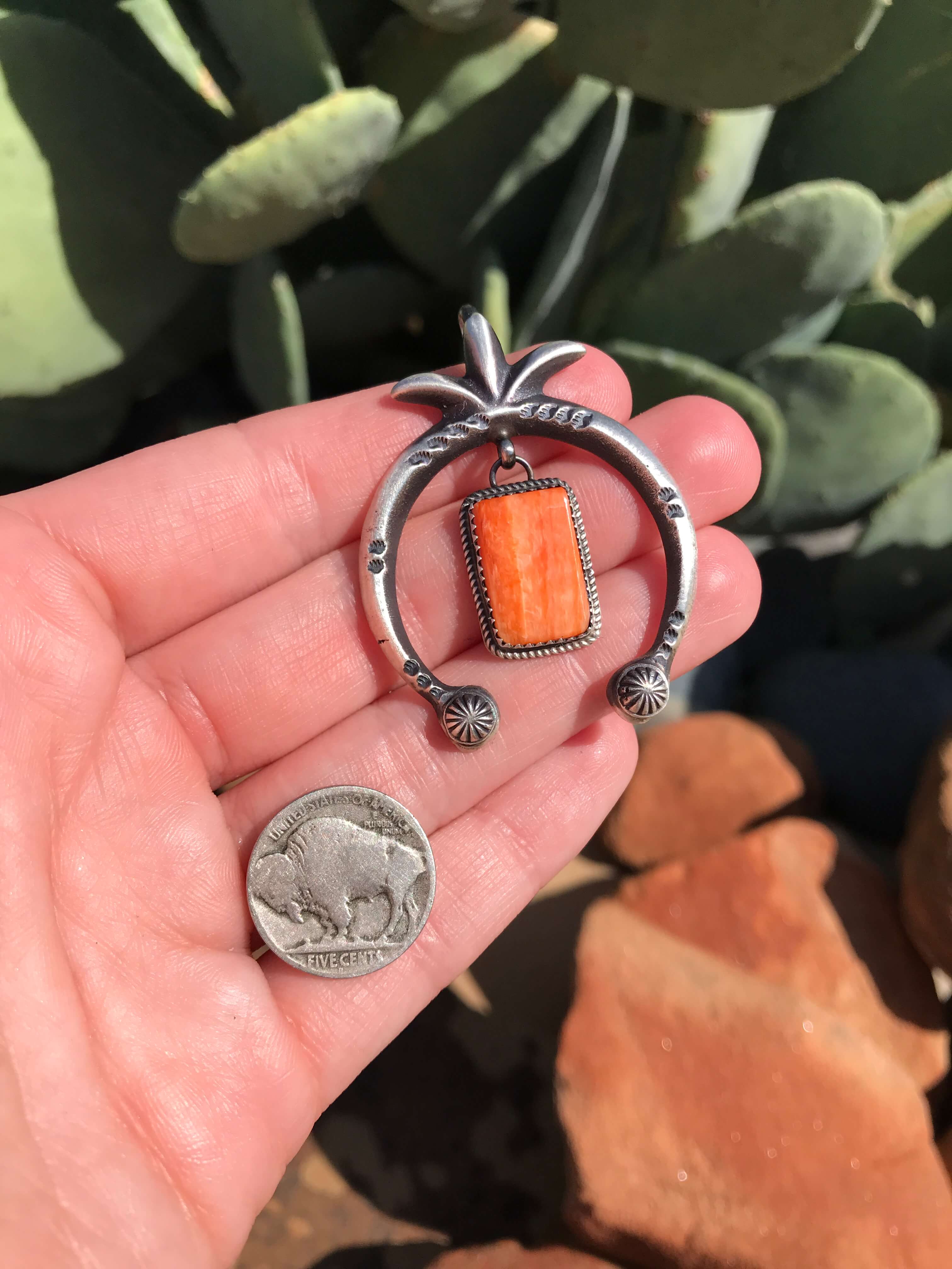 The Naja Pendant, 26-Pendants-Calli Co., Turquoise and Silver Jewelry, Native American Handmade, Zuni Tribe, Navajo Tribe, Brock Texas