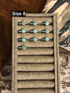 The Inlay Collection Cirque Turquoise Rings-Rings-Calli Co., Turquoise and Silver Jewelry, Native American Handmade, Zuni Tribe, Navajo Tribe, Brock Texas