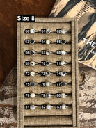 The Inlay Collection Cirque White Buffalo Ring-Rings-Calli Co., Turquoise and Silver Jewelry, Native American Handmade, Zuni Tribe, Navajo Tribe, Brock Texas