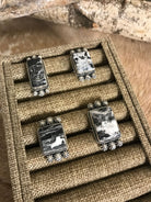 The Lebeck Rings-Rings-Calli Co., Turquoise and Silver Jewelry, Native American Handmade, Zuni Tribe, Navajo Tribe, Brock Texas