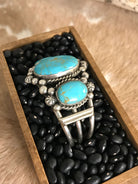The Bronson Cuff, 1-Bracelets & Cuffs-Calli Co., Turquoise and Silver Jewelry, Native American Handmade, Zuni Tribe, Navajo Tribe, Brock Texas