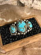 The Bronson Cuff, 2-Bracelets & Cuffs-Calli Co., Turquoise and Silver Jewelry, Native American Handmade, Zuni Tribe, Navajo Tribe, Brock Texas
