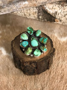 The Piedra Adjustable Ring-Rings-Calli Co., Turquoise and Silver Jewelry, Native American Handmade, Zuni Tribe, Navajo Tribe, Brock Texas