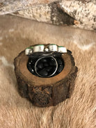 The Piedra Adjustable Ring-Rings-Calli Co., Turquoise and Silver Jewelry, Native American Handmade, Zuni Tribe, Navajo Tribe, Brock Texas
