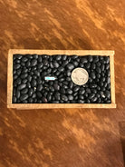 The Inlay Collection Rectangle Turquoise Band-Rings-Calli Co., Turquoise and Silver Jewelry, Native American Handmade, Zuni Tribe, Navajo Tribe, Brock Texas