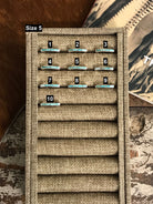 The Inlay Collection Thin Turquoise Stacking Band-Rings-Calli Co., Turquoise and Silver Jewelry, Native American Handmade, Zuni Tribe, Navajo Tribe, Brock Texas