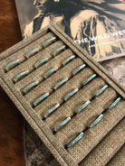 The Inlay Collection Thin Turquoise Stacking Band-Rings-Calli Co., Turquoise and Silver Jewelry, Native American Handmade, Zuni Tribe, Navajo Tribe, Brock Texas