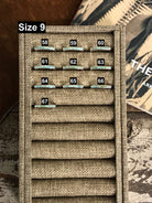 The Inlay Collection Thin Turquoise Stacking Band-Rings-Calli Co., Turquoise and Silver Jewelry, Native American Handmade, Zuni Tribe, Navajo Tribe, Brock Texas