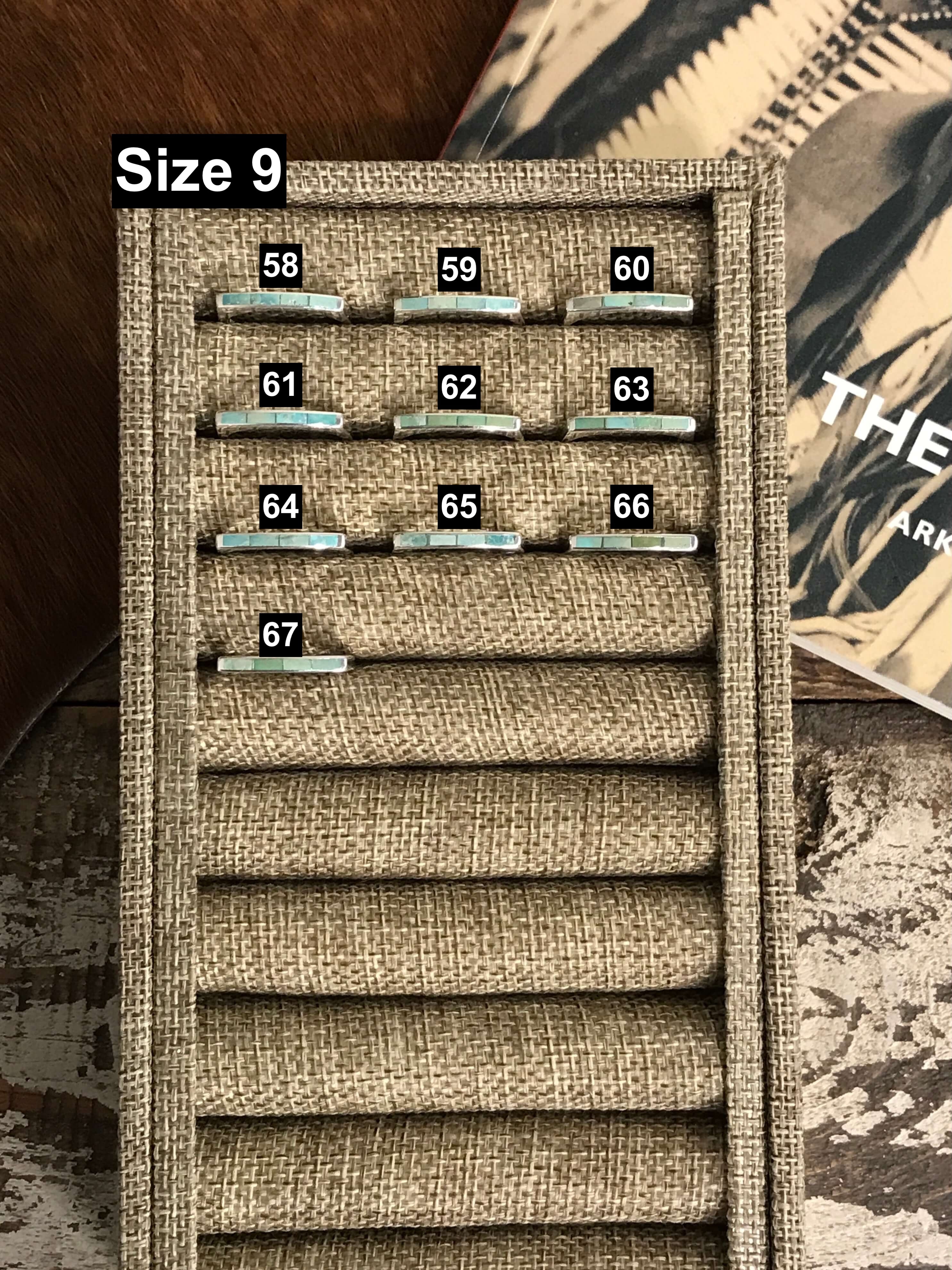 The Inlay Collection Thin Turquoise Stacking Band-Rings-Calli Co., Turquoise and Silver Jewelry, Native American Handmade, Zuni Tribe, Navajo Tribe, Brock Texas