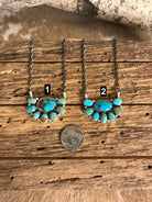 The Woods Half Cluster Necklaces-Necklaces-Calli Co., Turquoise and Silver Jewelry, Native American Handmade, Zuni Tribe, Navajo Tribe, Brock Texas