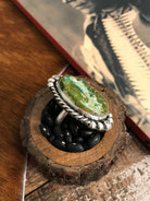 The Tishomingo Turquoise Adjustable Ring, 1-Rings-Calli Co., Turquoise and Silver Jewelry, Native American Handmade, Zuni Tribe, Navajo Tribe, Brock Texas