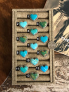 The Classic Adjustable Heart Rings-Rings-Calli Co., Turquoise and Silver Jewelry, Native American Handmade, Zuni Tribe, Navajo Tribe, Brock Texas