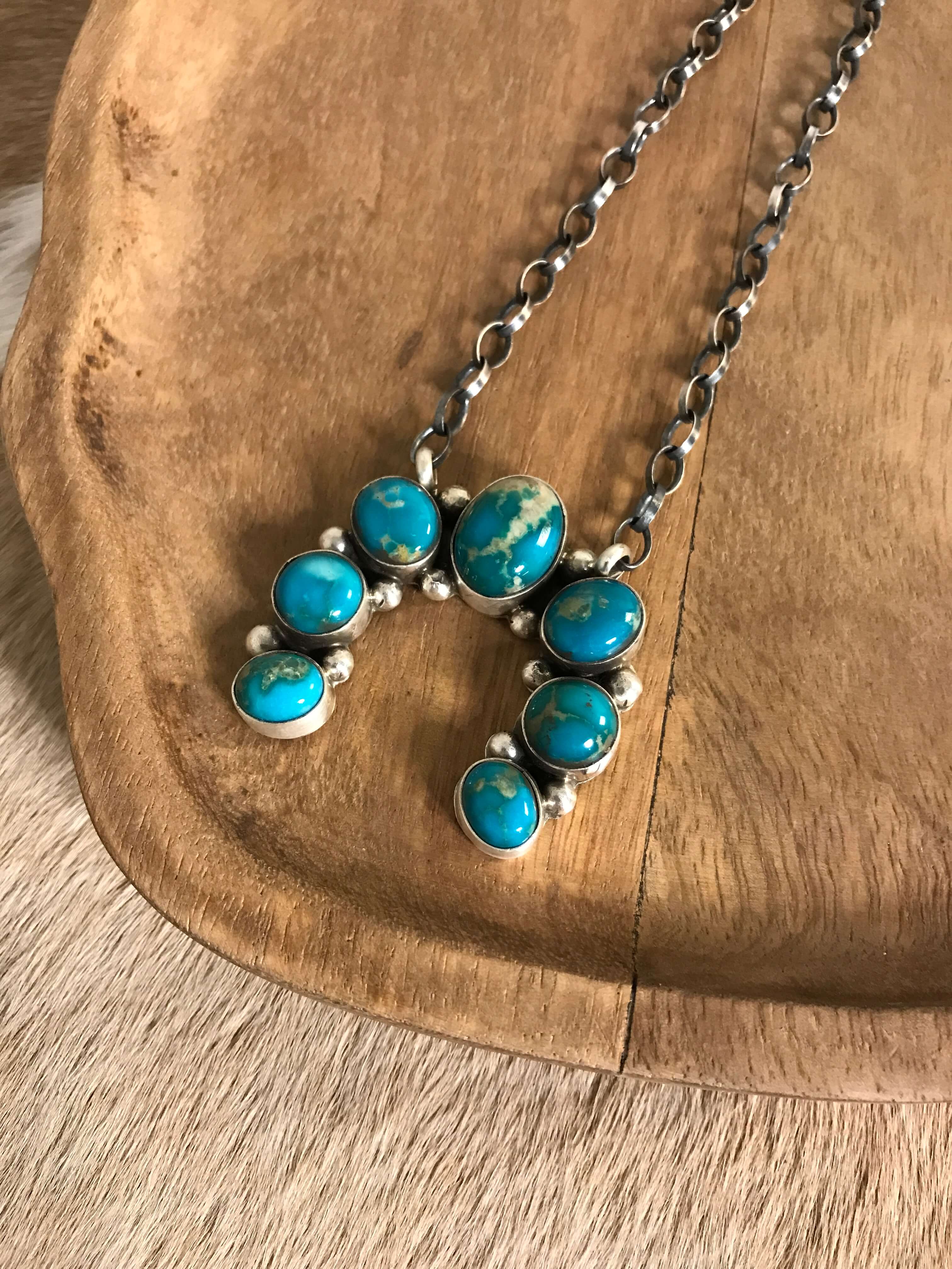The Naja Necklace, 27-Necklaces-Calli Co., Turquoise and Silver Jewelry, Native American Handmade, Zuni Tribe, Navajo Tribe, Brock Texas