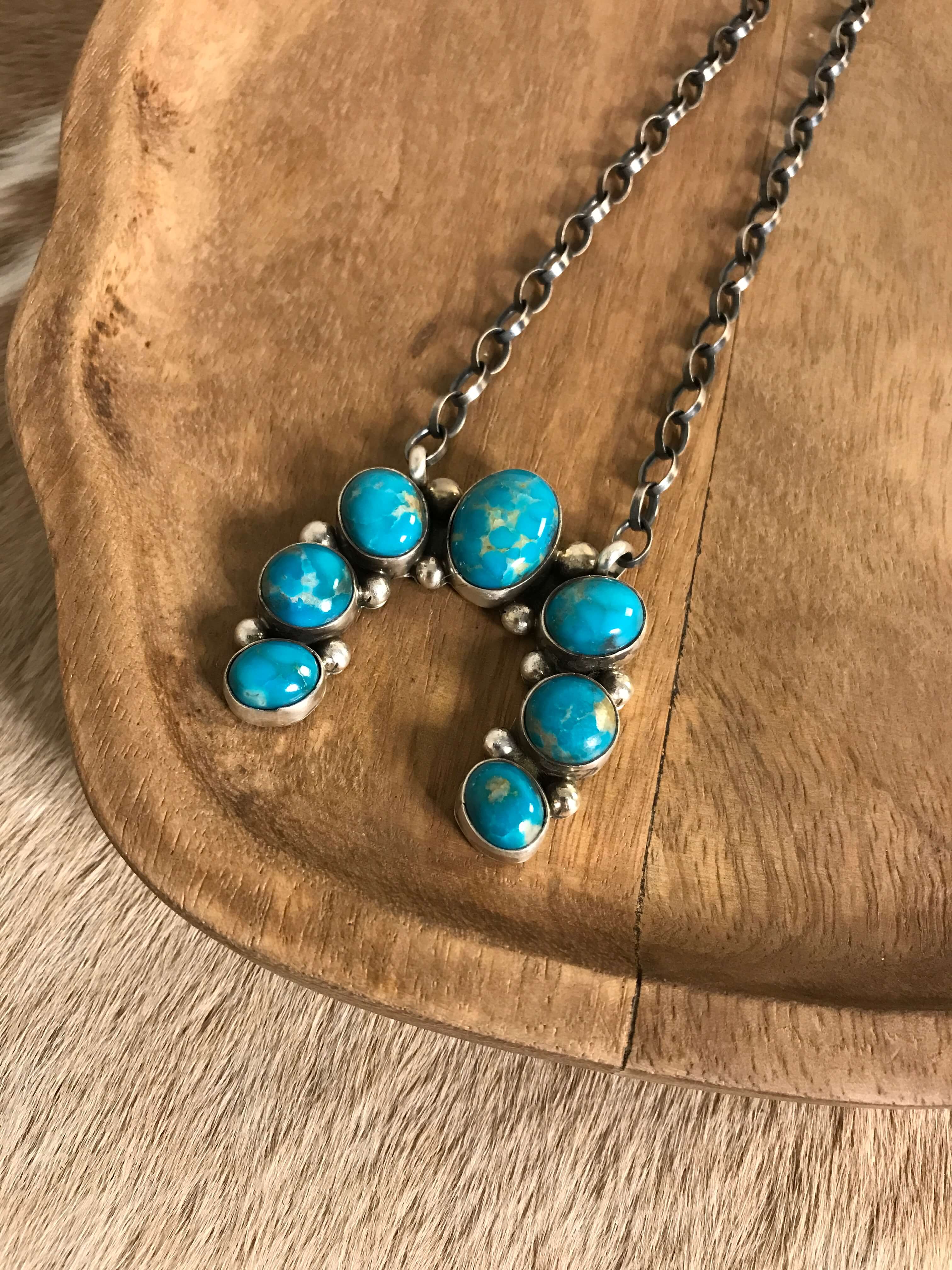 The Naja Necklace, 29-Necklaces-Calli Co., Turquoise and Silver Jewelry, Native American Handmade, Zuni Tribe, Navajo Tribe, Brock Texas