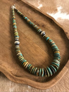The Cresco 20" Stacked Necklace, 6-Necklaces-Calli Co., Turquoise and Silver Jewelry, Native American Handmade, Zuni Tribe, Navajo Tribe, Brock Texas