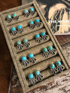 The Gala Earrings-Earrings-Calli Co., Turquoise and Silver Jewelry, Native American Handmade, Zuni Tribe, Navajo Tribe, Brock Texas