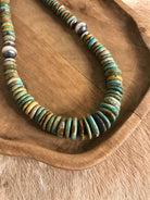The Cresco 20" Stacked Necklace, 6-Necklaces-Calli Co., Turquoise and Silver Jewelry, Native American Handmade, Zuni Tribe, Navajo Tribe, Brock Texas
