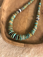 The Cresco 20" Stacked Necklace, 6-Necklaces-Calli Co., Turquoise and Silver Jewelry, Native American Handmade, Zuni Tribe, Navajo Tribe, Brock Texas