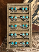 The Gala Earrings-Earrings-Calli Co., Turquoise and Silver Jewelry, Native American Handmade, Zuni Tribe, Navajo Tribe, Brock Texas