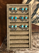 The Gala Earrings-Earrings-Calli Co., Turquoise and Silver Jewelry, Native American Handmade, Zuni Tribe, Navajo Tribe, Brock Texas