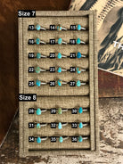 The Chesapeake Rings in Turquoise-Rings-Calli Co., Turquoise and Silver Jewelry, Native American Handmade, Zuni Tribe, Navajo Tribe, Brock Texas