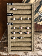 The Chesapeake Rings in Pink Conch-Rings-Calli Co., Turquoise and Silver Jewelry, Native American Handmade, Zuni Tribe, Navajo Tribe, Brock Texas