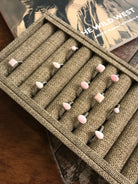 The Chesapeake Rings in Pink Conch-Rings-Calli Co., Turquoise and Silver Jewelry, Native American Handmade, Zuni Tribe, Navajo Tribe, Brock Texas